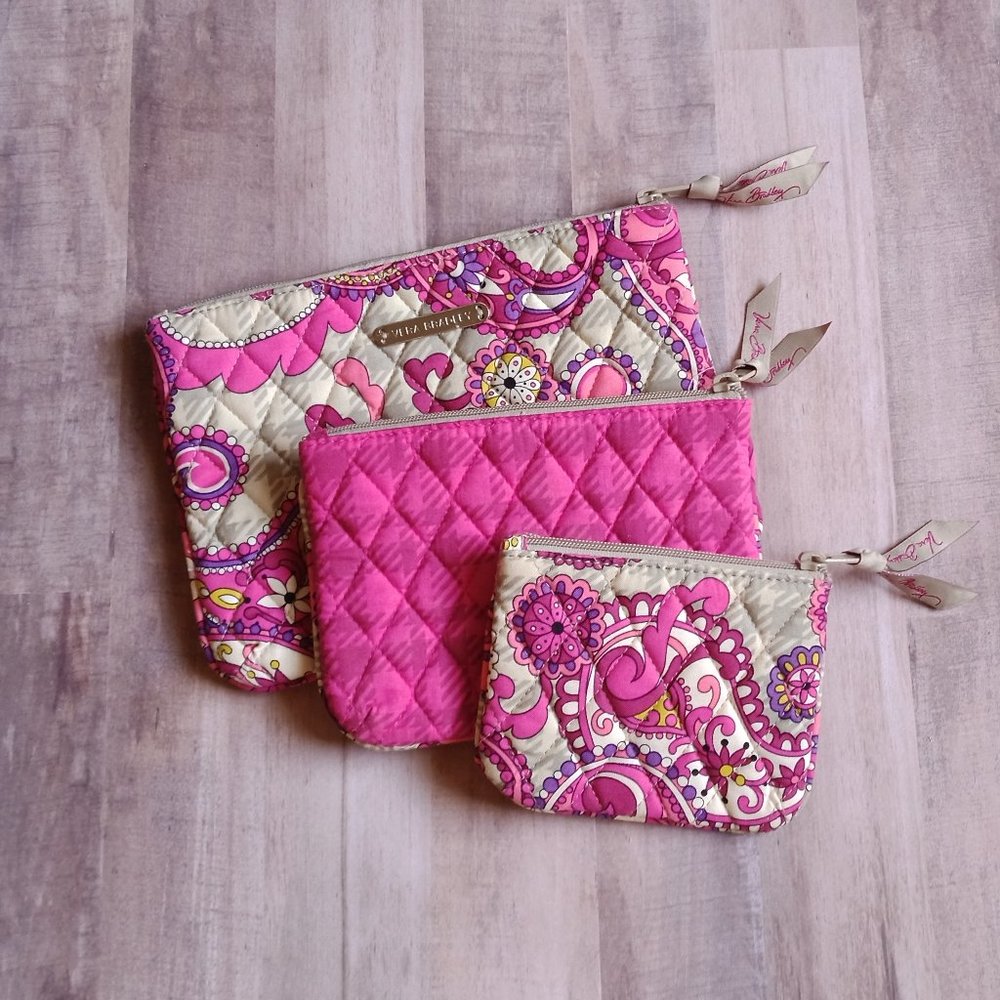 NWOT Vera Bradley Cosmetic trio